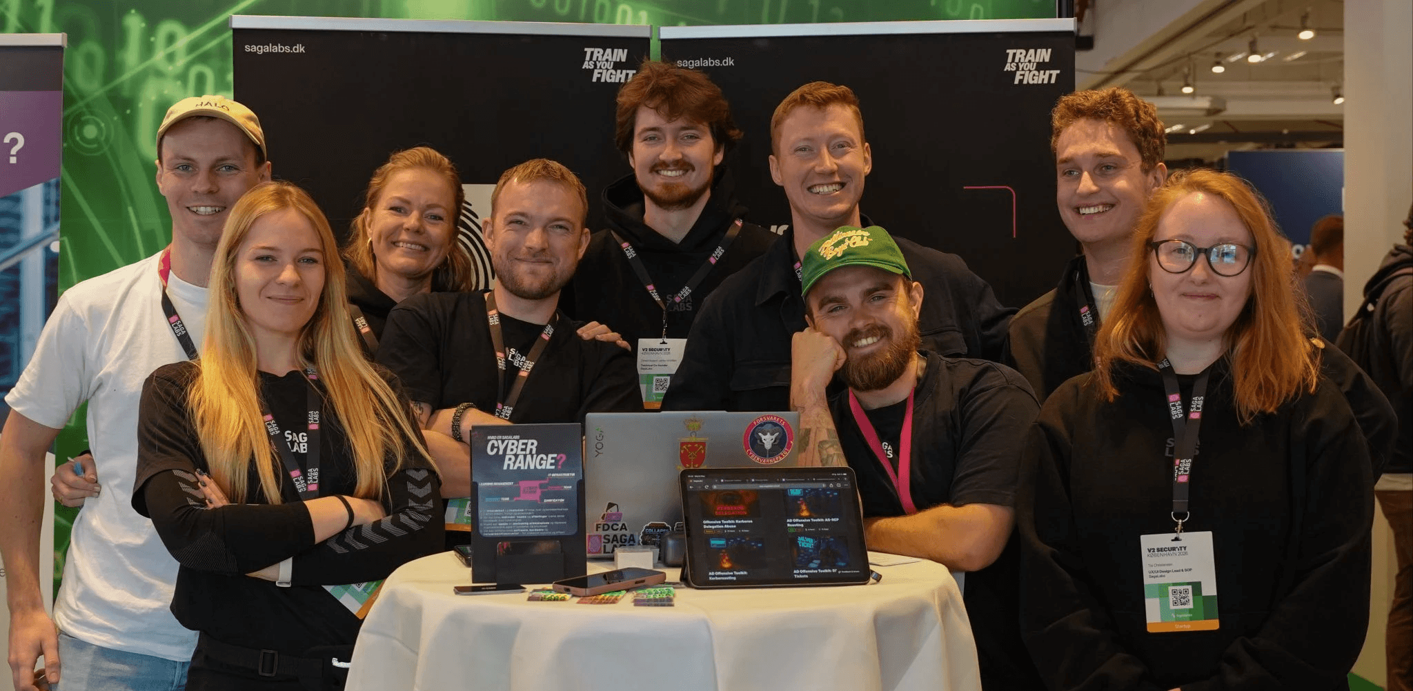 SagaLabs team and cyber range platform